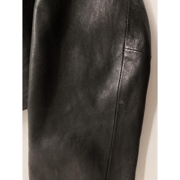 Rachel Zoe Bobby Leather Bolero Jacket Black Size 2 Open Front - Picture 6 of 6
